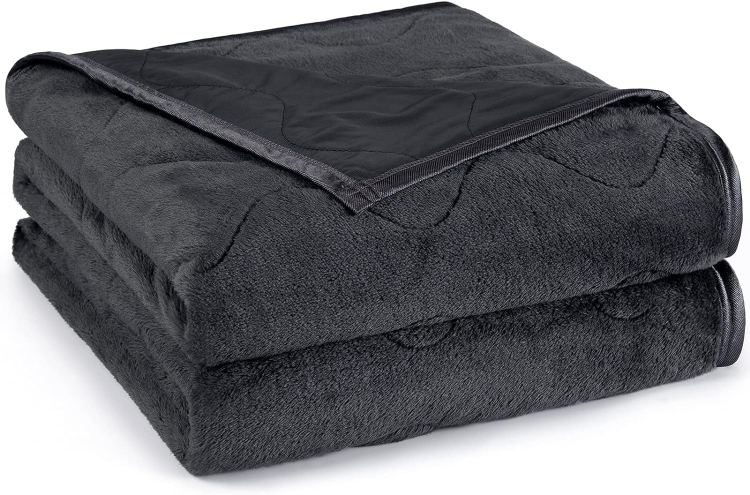 Cooling Blanket Twin Size, Cooling Summer Blanket 60X80 Inch, Cool Blanket for Hot Sleepers Night Sweat, Lightweight Blanket with Cooling Fiber and Plush Double Sided for All Season, Dark Gray